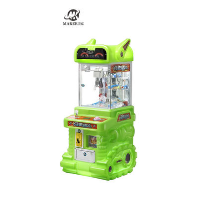 Mini-machine à griffes colorée à pièces de monnaie fonctionnant amusement cadeau machine de jeu Petit jouet machine à poupée à griffes grueuse