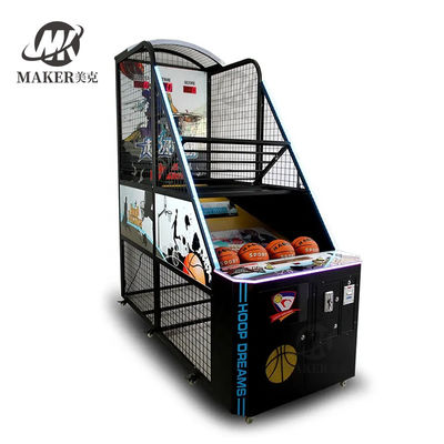 Machine à pièces de monnaie équipement de divertissement de rue de basket-ball machine de tir de basket-ball machine de jeux d'arcade