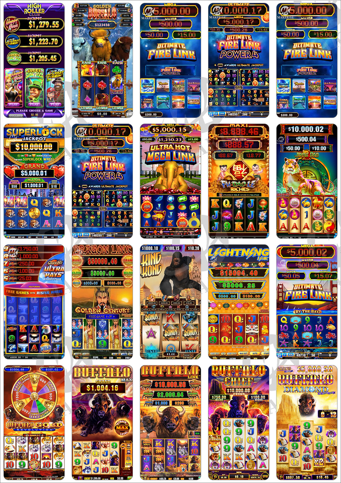 5 dans 1 jeu de jeu royal de Dx Multigame de panneau de machine à sous de casino 6