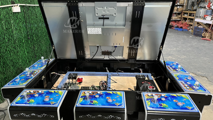 Cabinet à jetons 5 de 32 de pouce de tir de poissons de la machine 3 de joueurs jeux de Tableau