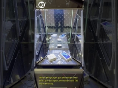 Nouveau design pour un seul joueur machine à pousser des pièces de verre arcade machine à pousser des pièces de verre